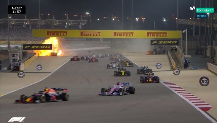 Incidente terribile in Formula1 nel Gran Premio del Bahrain