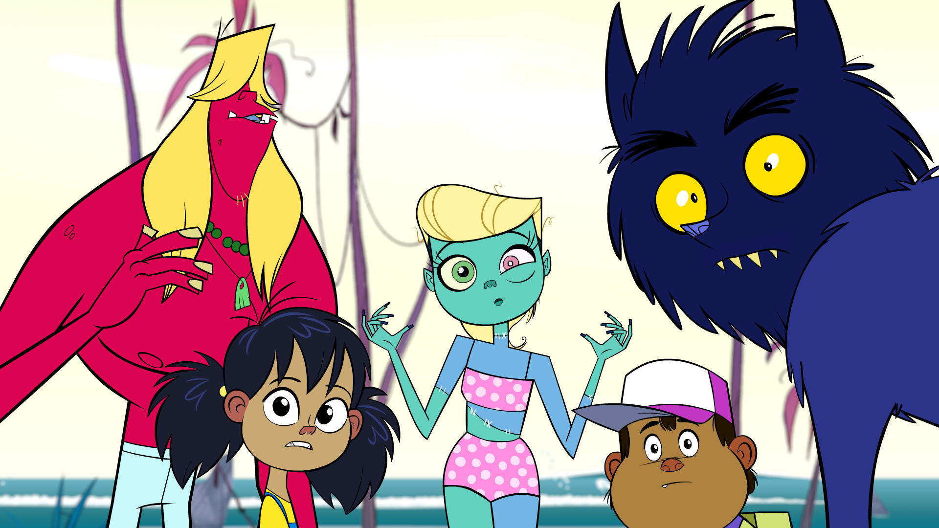 Monster Beach arriva su Cartoon Network (canale 607 di Sky). Orchi, zombie e creature marine popolano la spiaggia di Monster Beach
