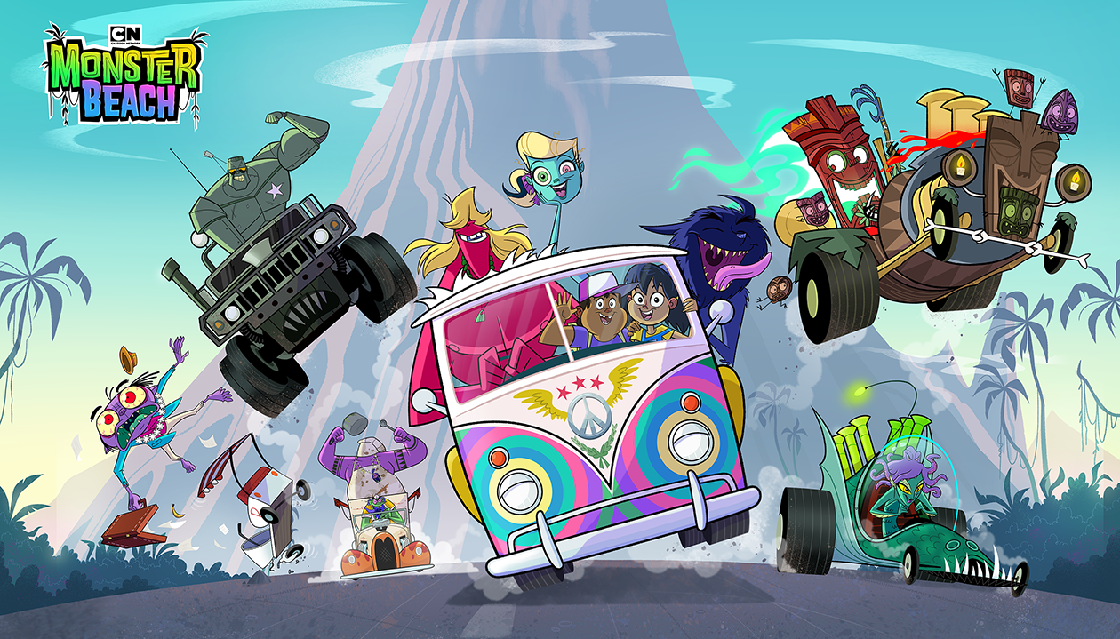Monster Beach arriva su Cartoon Network (canale 607 di Sky). Orchi, zombie e creature marine popolano la spiaggia di Monster Beach