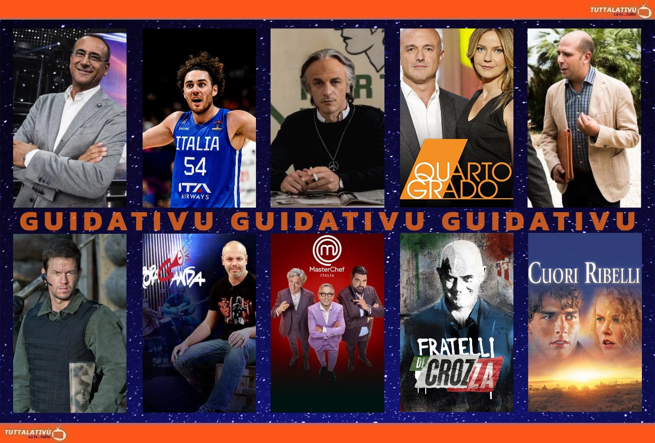 GuidaTV 11 Novembre 2022: Tale e Quale Show, Quo vado?, Propaganda Live, Mondiali Basket 2023 Italia vs Spagna, Quarto Grado, Cuori ribelli
