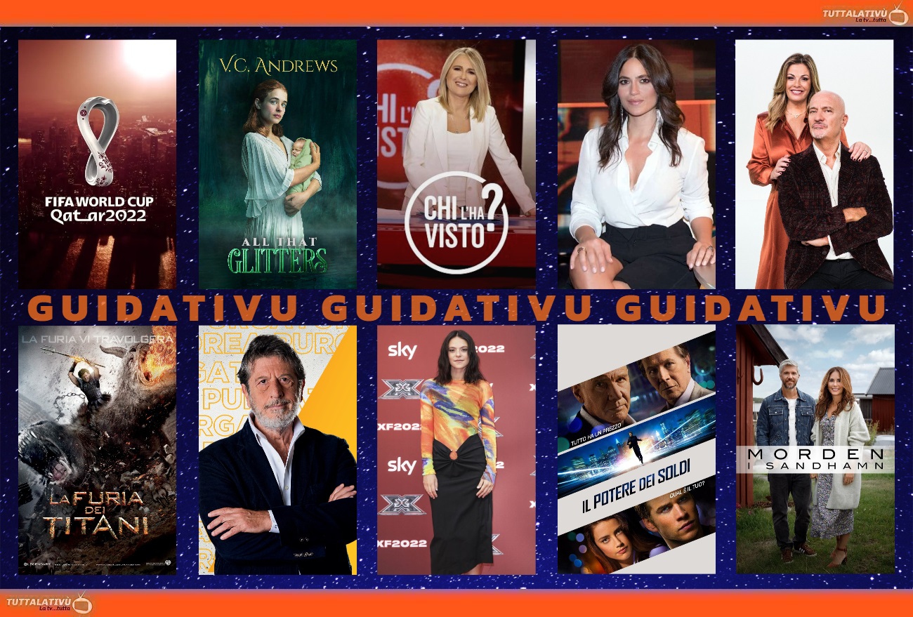 GuidaTV 30 Novembre 2022: Polonia-Argentina, Zelig, Chi l’ha visto, X-Factor 16, Il destino di Ruby, La furia dei Titani, Omicidi a Sandhamn