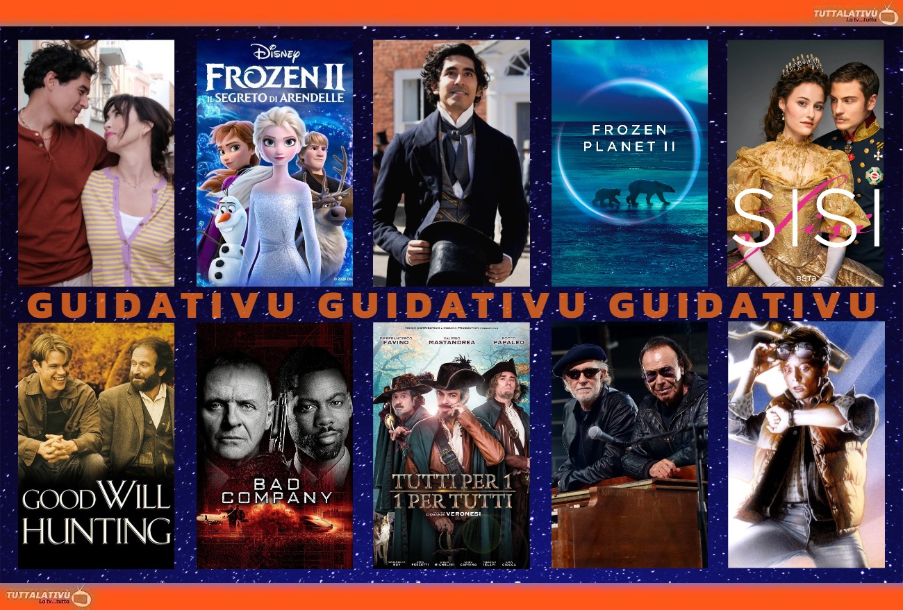 GuidaTV 29 Dicembre 2022: Una scomoda eredità, Sissi 2, Frozen 2, Will Hunting, La vita straordinaria di David Copperfield, Ritorno al futuro