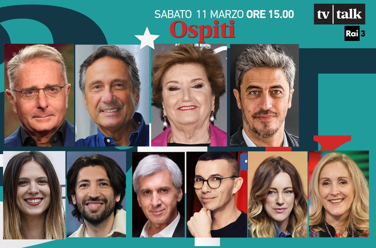 Live sabato 11 marzo 2023 · Tv Talk 2022/2023 ventunesima puntata. Con Massimo Bernardini, in onda ogni sabato pomeriggio su RaiTre