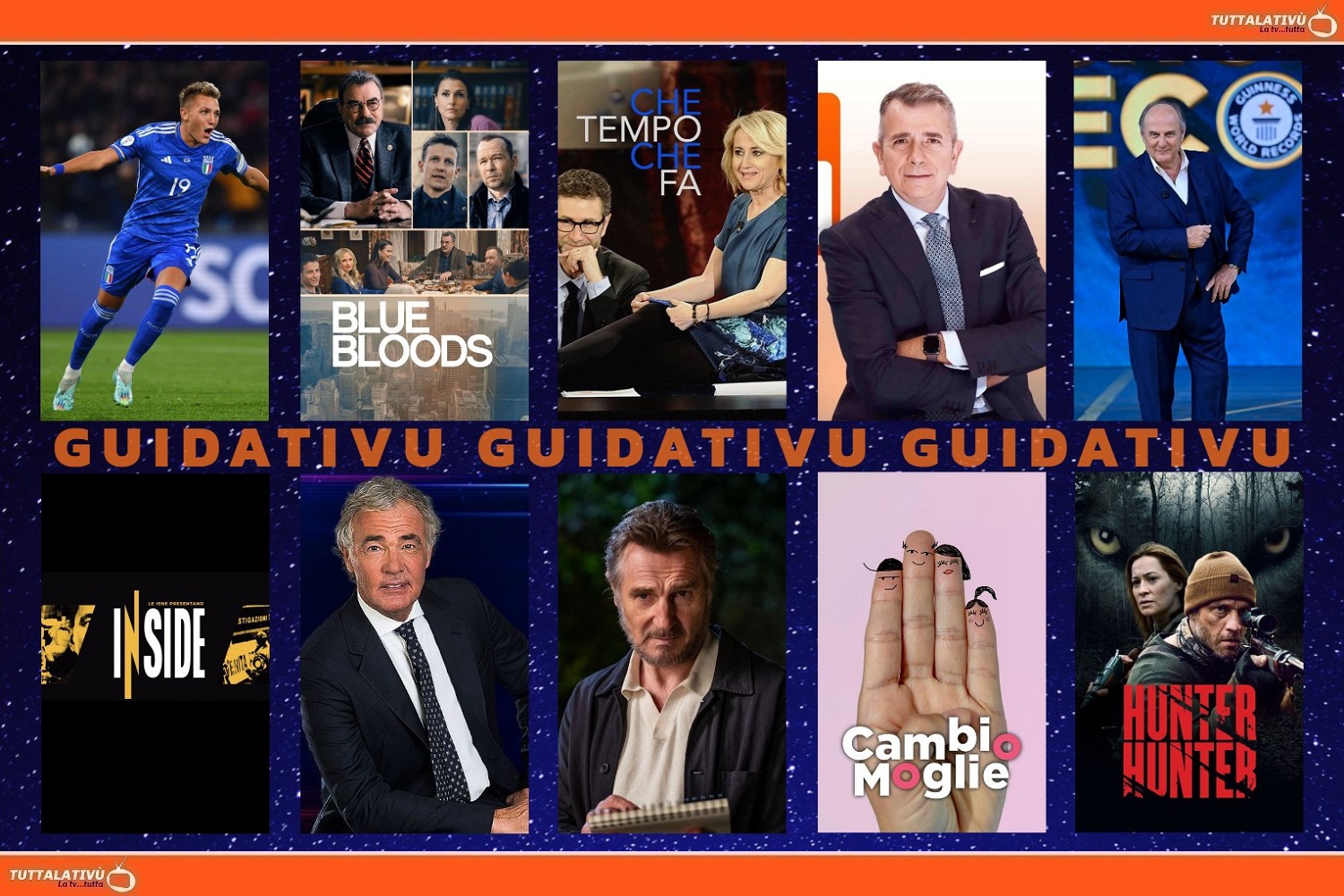 GuidaTV 26 Marzo 2023: Euro 2024 con Malta-Italia, Lo Show dei Record, Che tempo che fa, Inside, Non è l'Arena vs Zona Bianca, Wolf Hunter