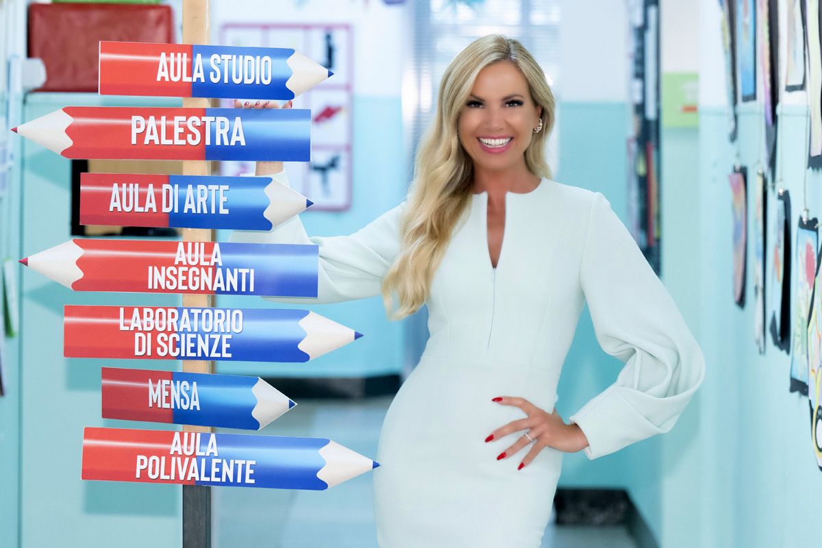 Back to school 2023 terza puntata, con Federica Panicucci su Italia1, lo show in cui i vip tornano a scuola, sotto l’occhio vigile dei bambini