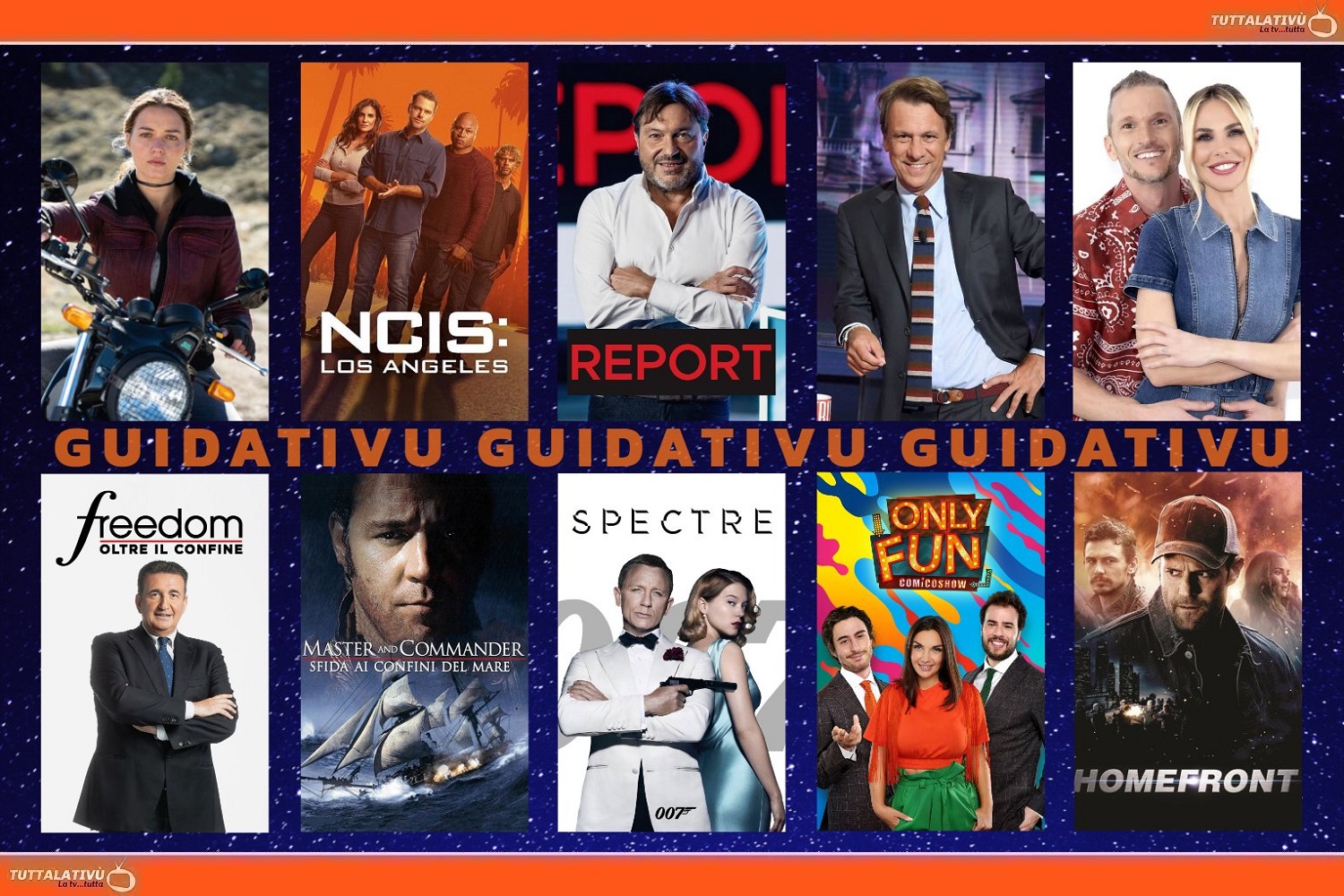 GuidaTV 8 Maggio 2023: Termina Un passo dal cielo 7, L’isola dei famosi, Report, Freedom, Only Fun Comico Show, Spectre, Homefront