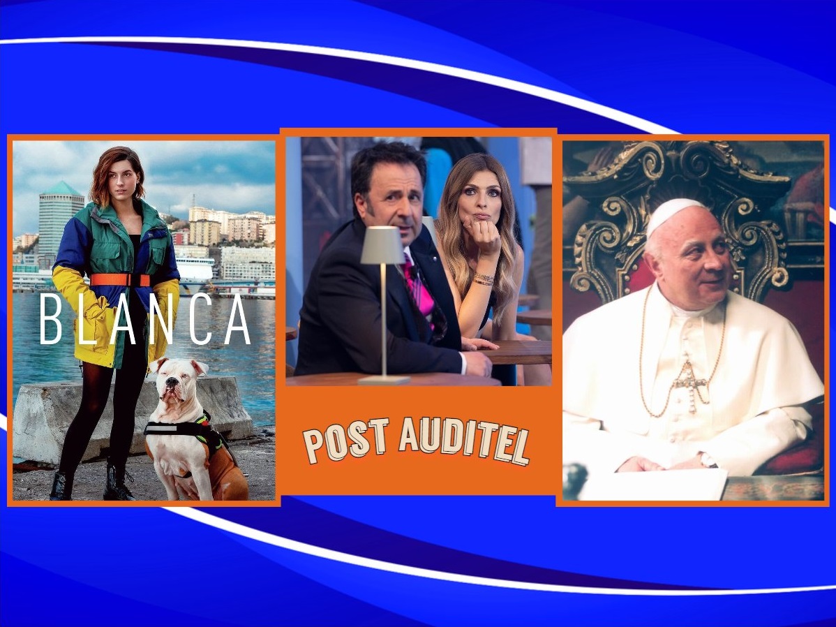 Ascoltitv 4 giugno 2023: Blanca, Il Papa Buono, La festa del Napoli, Il miglio verde, Emigratis, GialappaShow, Domenica In, Terra amara