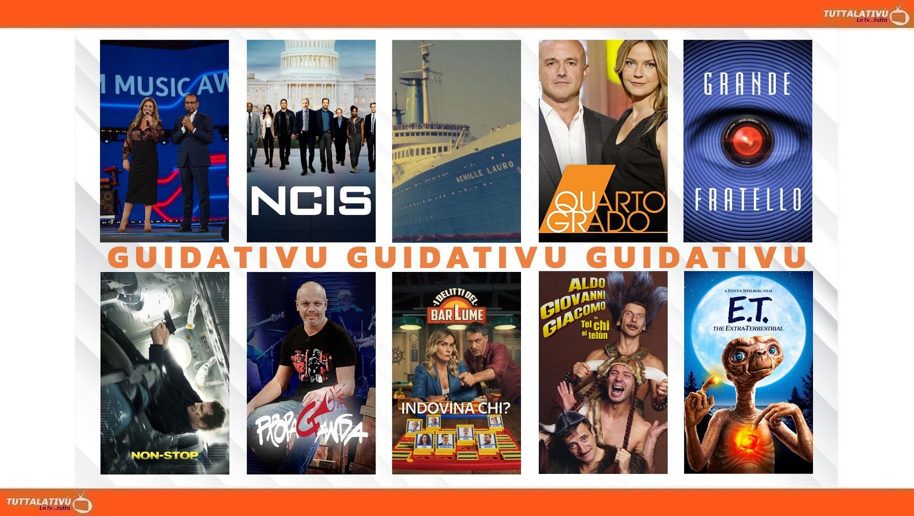GuidaTV 15 Settembre 2023: Grande Fratello, TIM Music Awards, Quarto grado, Propaganda live, I delitti del BarLume, E.T. l’extra-terrestre